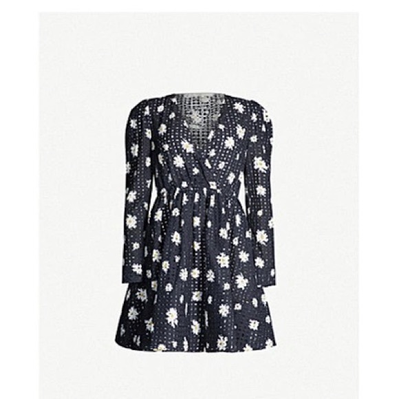 NWT - Maje Rayom Daisy Print Eyelet Dress Size 3 - Picture 3 of 8